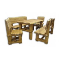 Záhradné drevené sedenie (Igi extra 150 , 1+2+2kreslá) Hrúbka masívu 4,5 cm