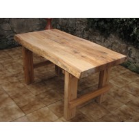 Dubový záhradný stôl 150 cm (hrúbka masívu 7 cm)